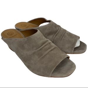 NWT Coclico Oahu Suede Low-Heel Mule Sandal
